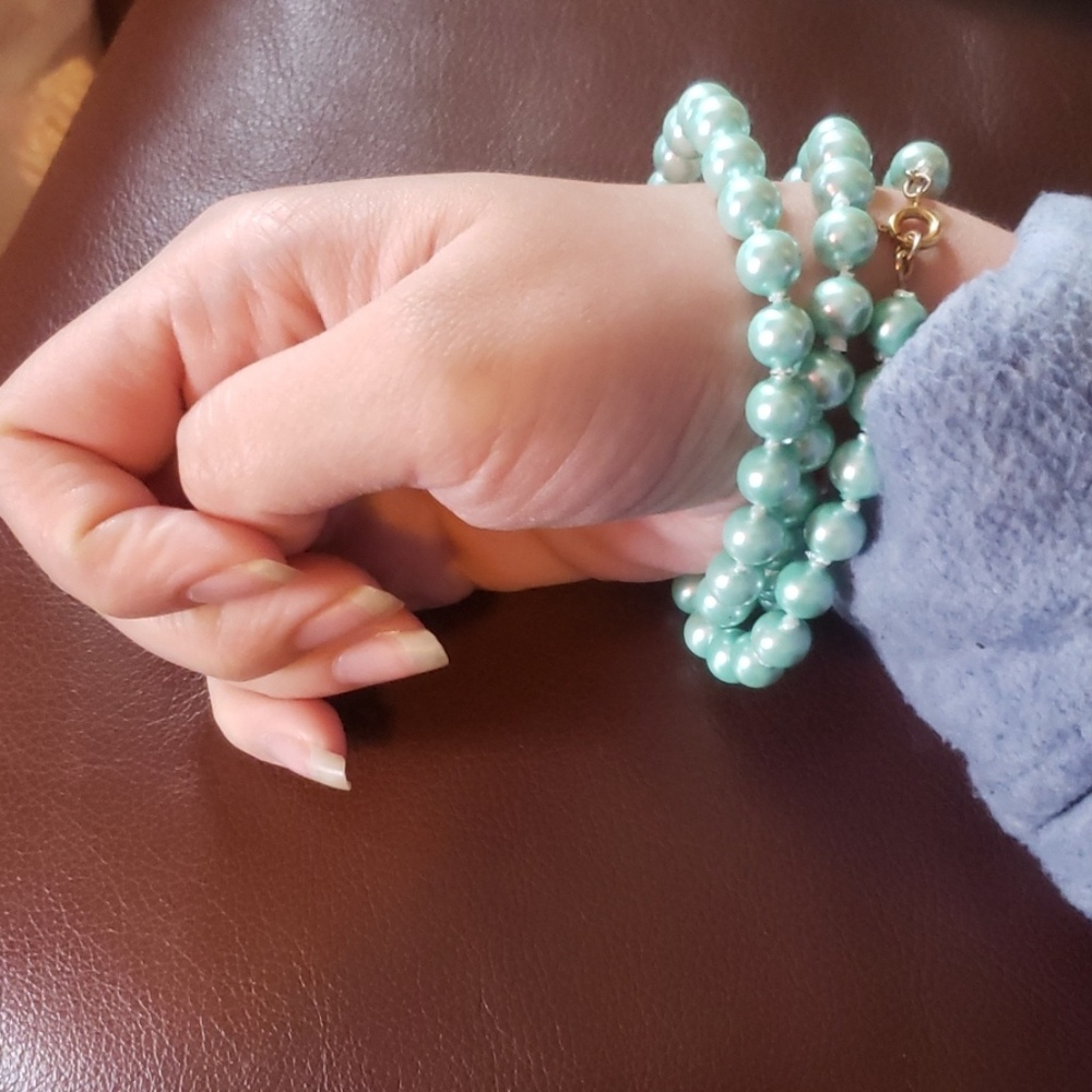 Vintage Blue Pearl Strand - Picture 5 of 5